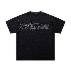 Majestik “Lightning Gridiron” Football Players Rhinestone Vintage Tee