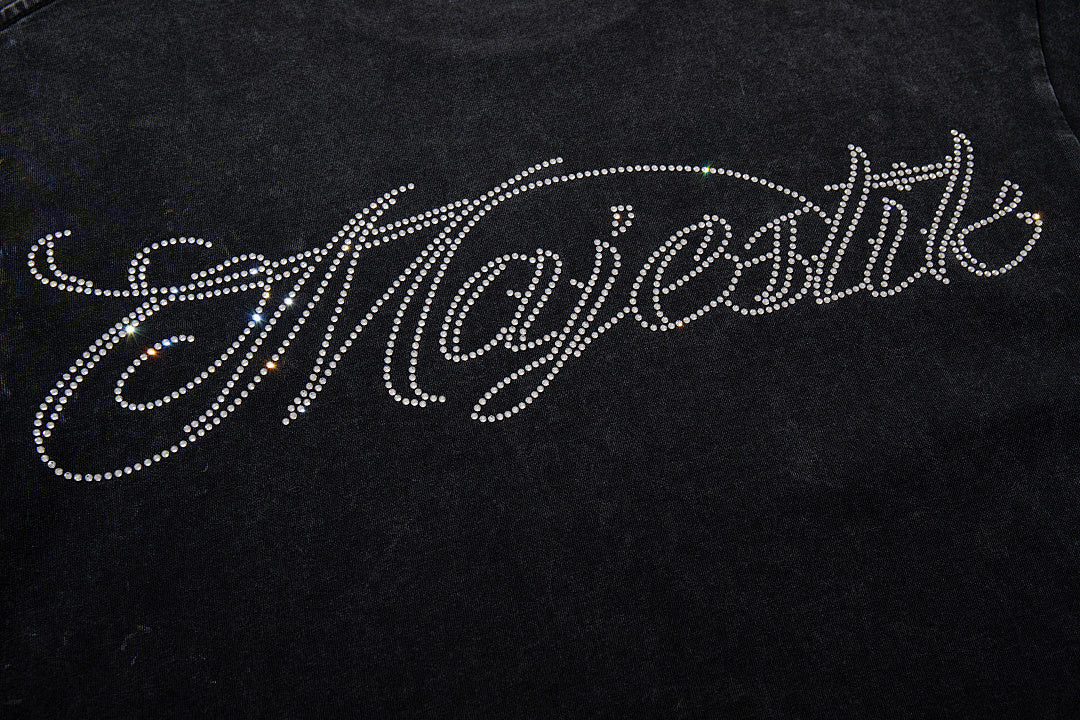 Majestik “Lightning Gridiron” Football Players Rhinestone Vintage Tee