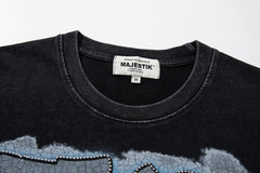 Majestik “Lightning Gridiron” Football Players Rhinestone Vintage Tee