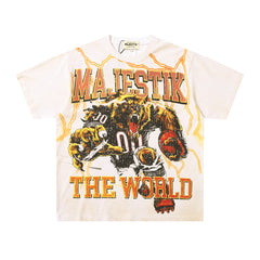 Majestik “Gridiron Bear” The World Vintage Tee
