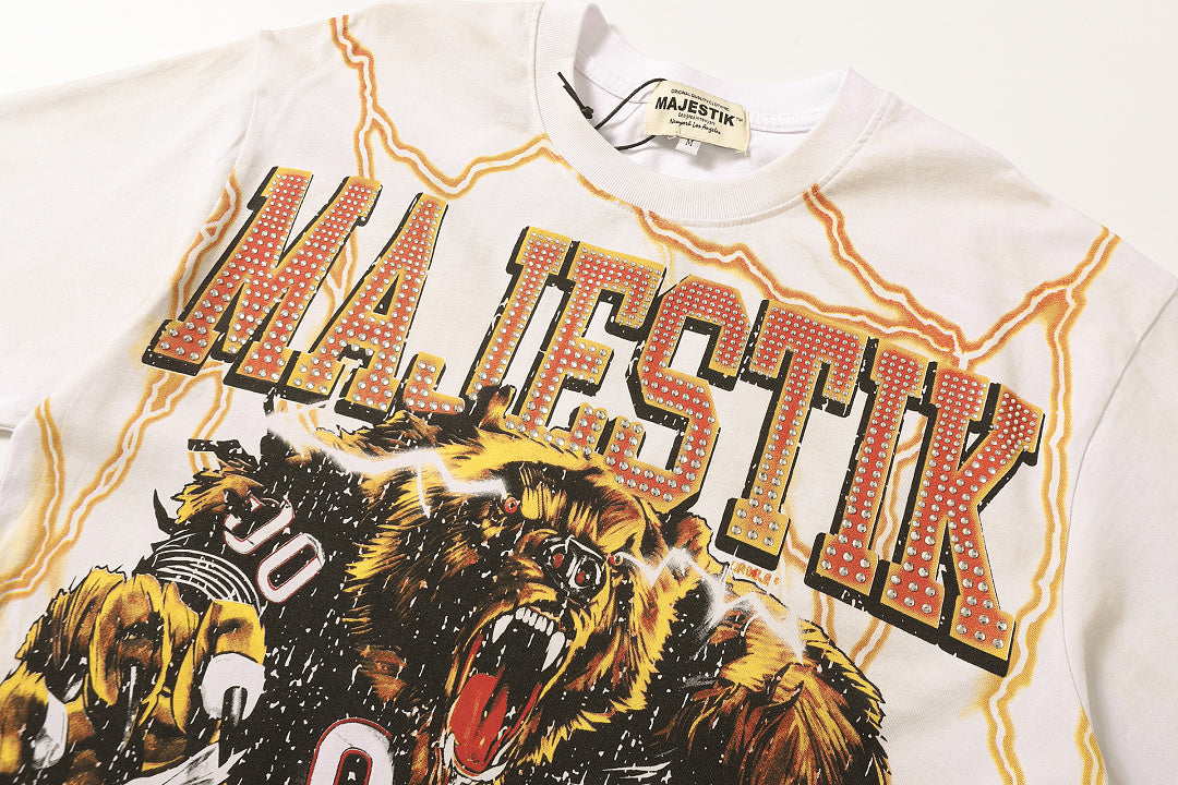Majestik “Gridiron Bear” The World Vintage Tee
