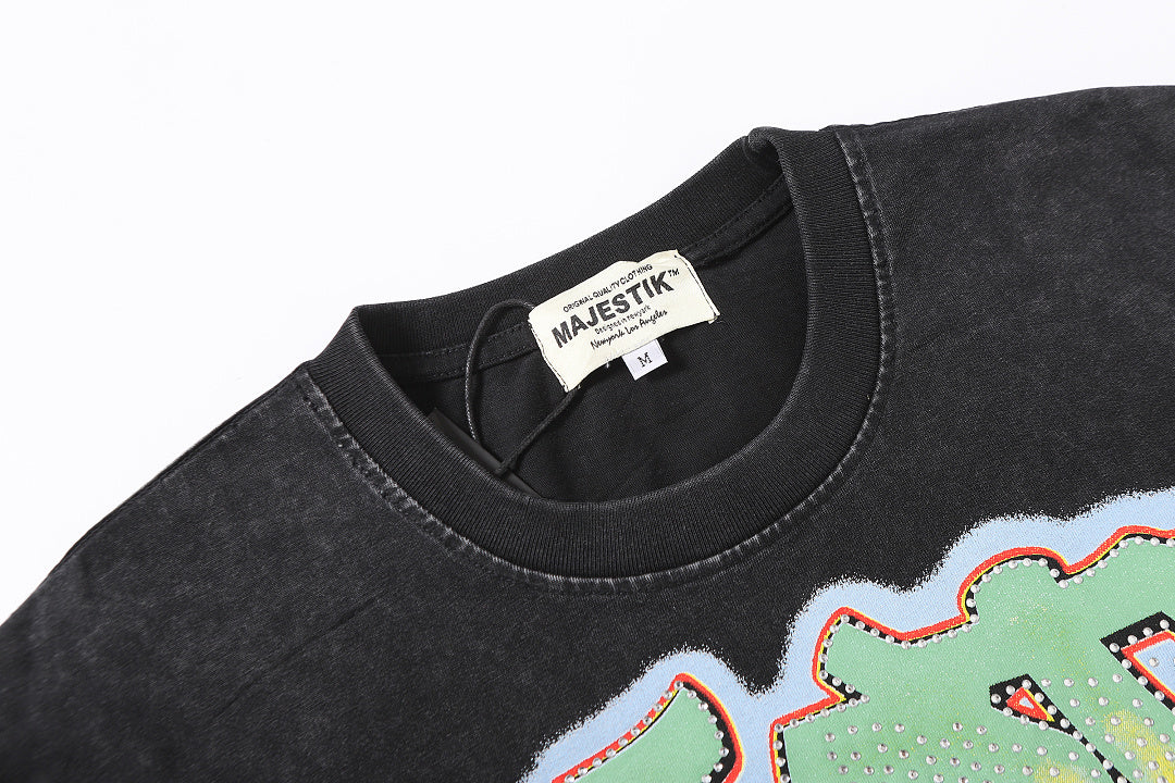 Majestik “Gridiron Bulldog” Vintage Wash Tee