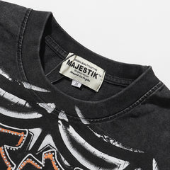 Majestik “Spiderweb” Dark Aesthetic Vintage Tee