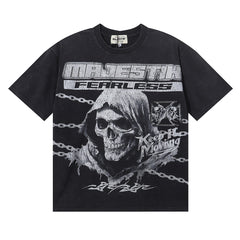 Majestik “Fearless” Grim Reaper Skeleton Vintage Tee