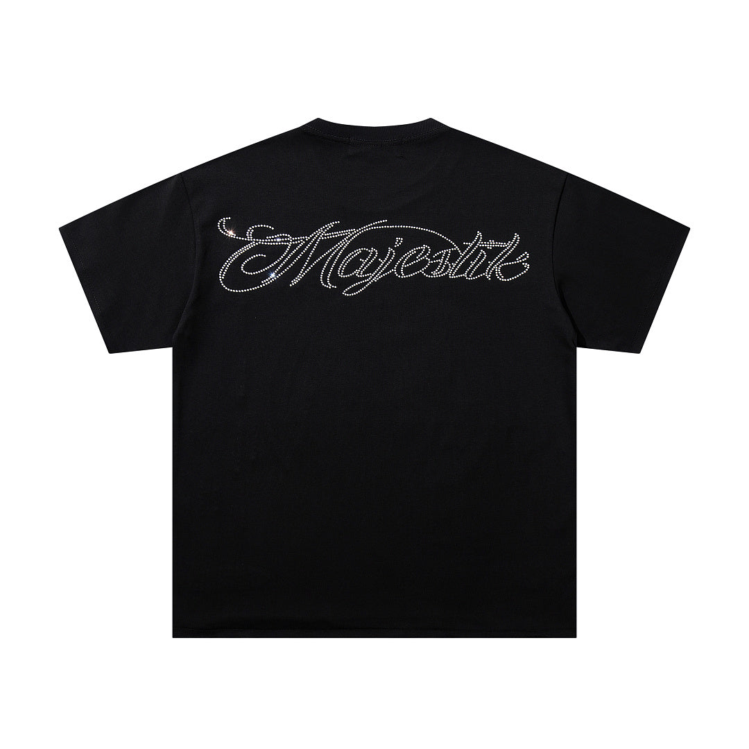 Majestik “Alien DJ Cosmic” Rhinestone Graphic Tee