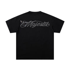 Majestik “Alien DJ Cosmic” Rhinestone Graphic Tee