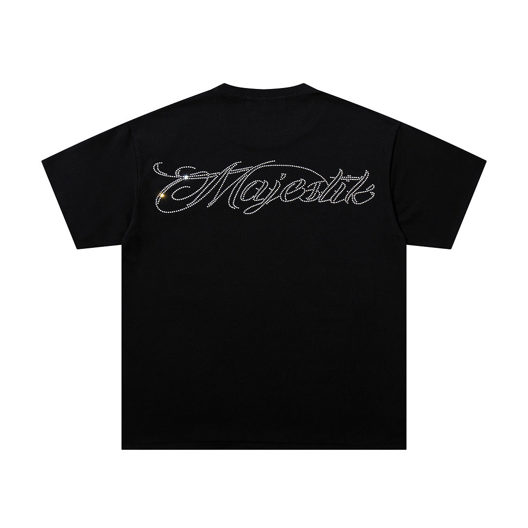 Majestik “Cyber VR” Rhinestone Graphic Tee