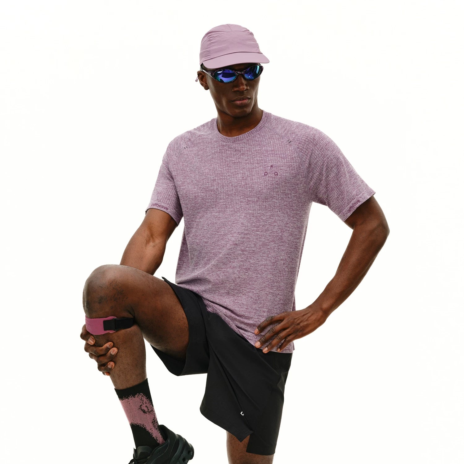FPA Sports Integrated Knitted Short Sleeve Summer Outdoor Basic Design Sense Fitness Breathable Moisture Absorbing Quick Drying T-shirt for Men