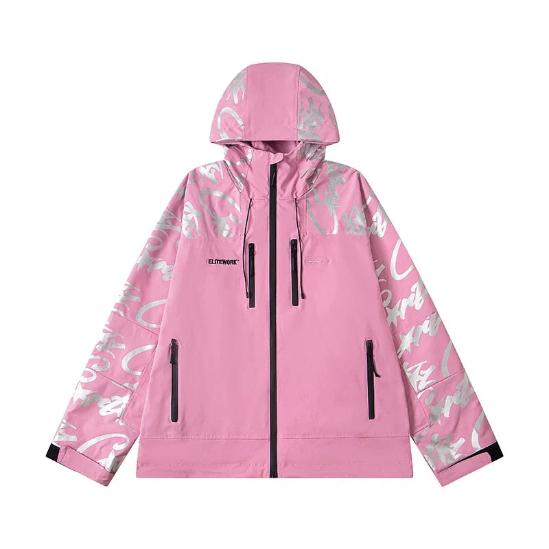 Corteiz Devil's Island Stormtrooper Waterproof Jacket Pink