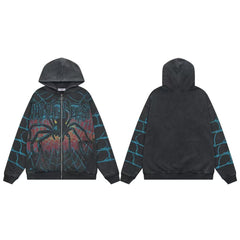 Vale Forever Valley Fest Spider Graphic Full-Zip Hoodie