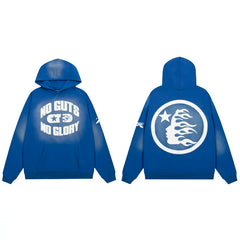 Hellstar "No Guts No Glory" Hoodie blue