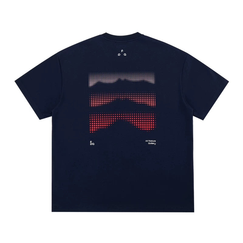FPA Cool Quick Drying 7A Antibacterial Sports Short Sleeve Summer Round Neck Couple Wave Dot Printed Outdoor Half Sleeve T-shirt for Men