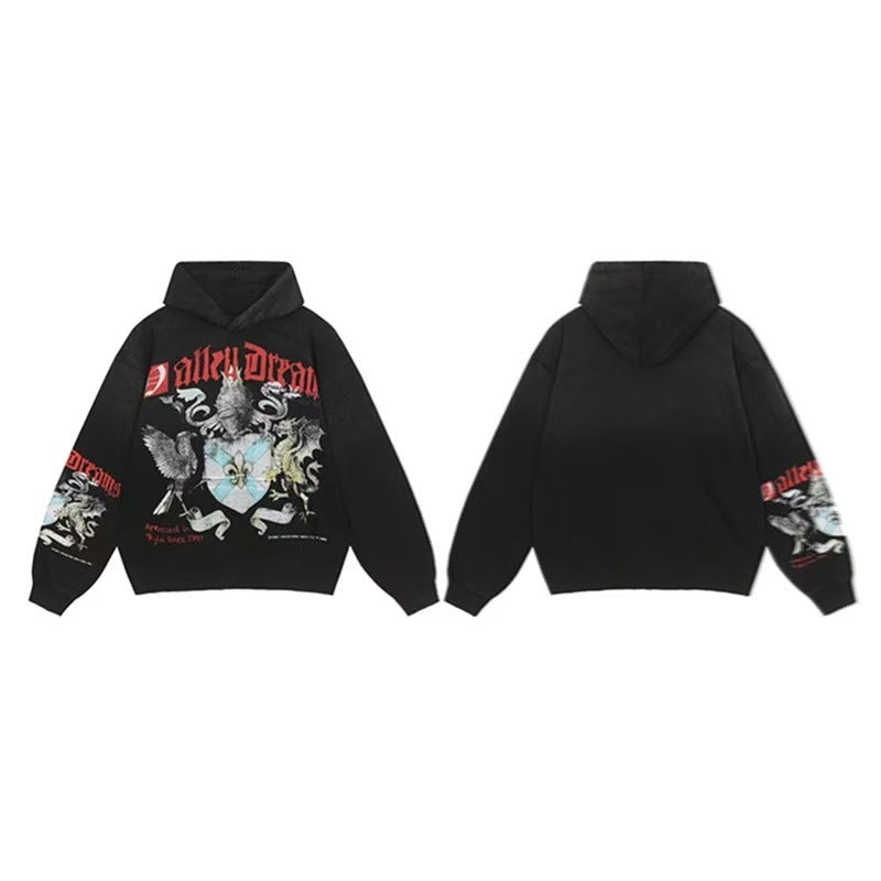 Vale Forever Valley Dreams Crest & Shield Graphic Vintage Wash Hoodie