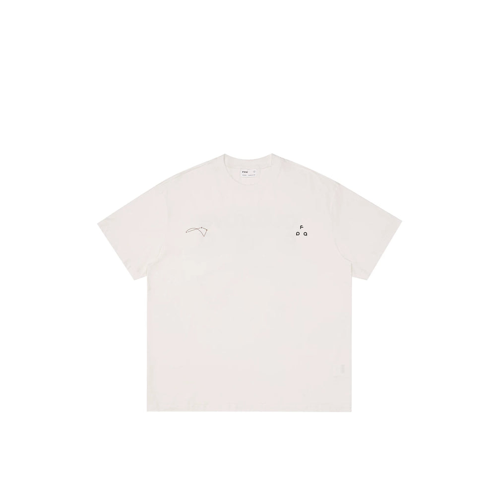 FPA Sports Cool Ice Leather Short Sleeve China-Chic Loose Couple Dress High Design Summer White Half Sleeve T-shirt
