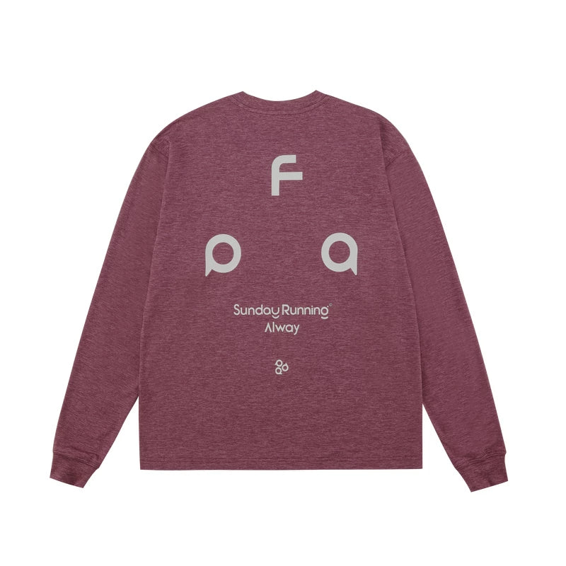 FPA moisture absorbing quick drying 7A antibacterial sports long sleeved outdoor quick drying breathable spring casual round neck couple T-shirt for men