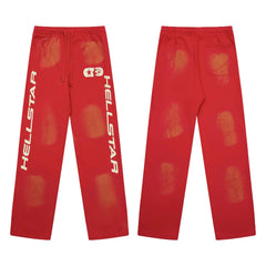 Hellstar Red Logo Fade Sweatpants