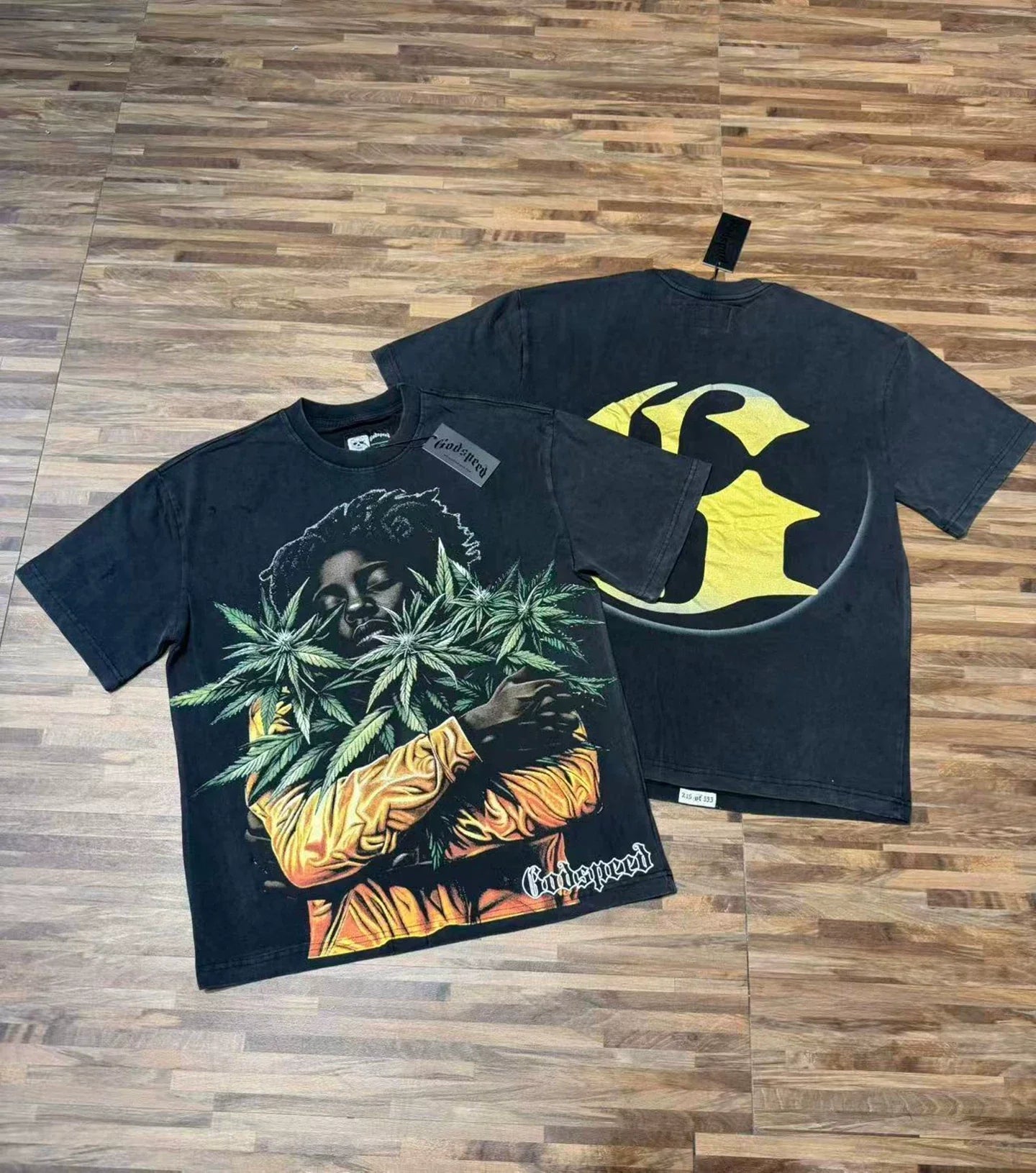 Godspeed Vintage Jungle Warrior Graphic T-Shirt – Black