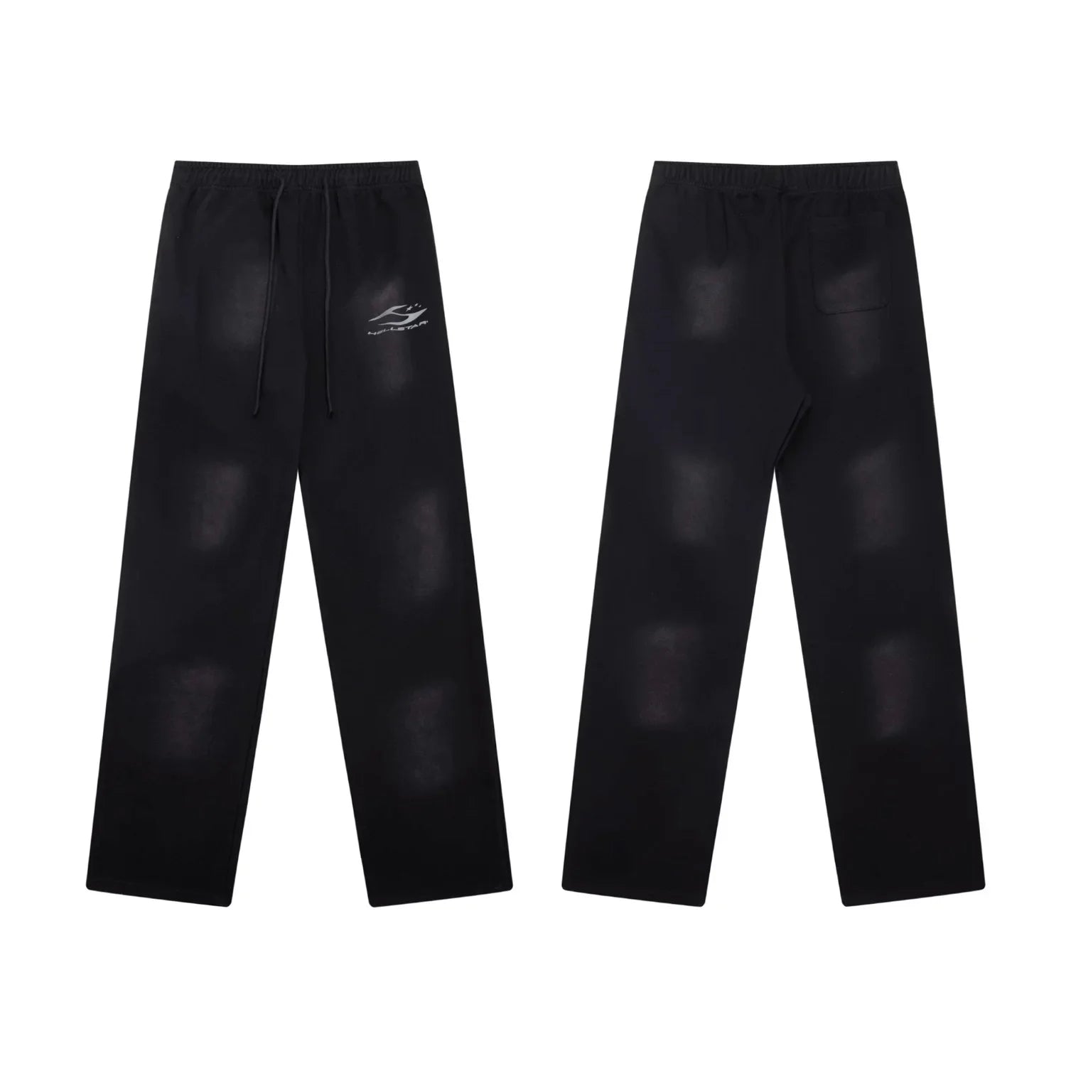 Hellstar Minimalist Logo Washed Black Sweatpants