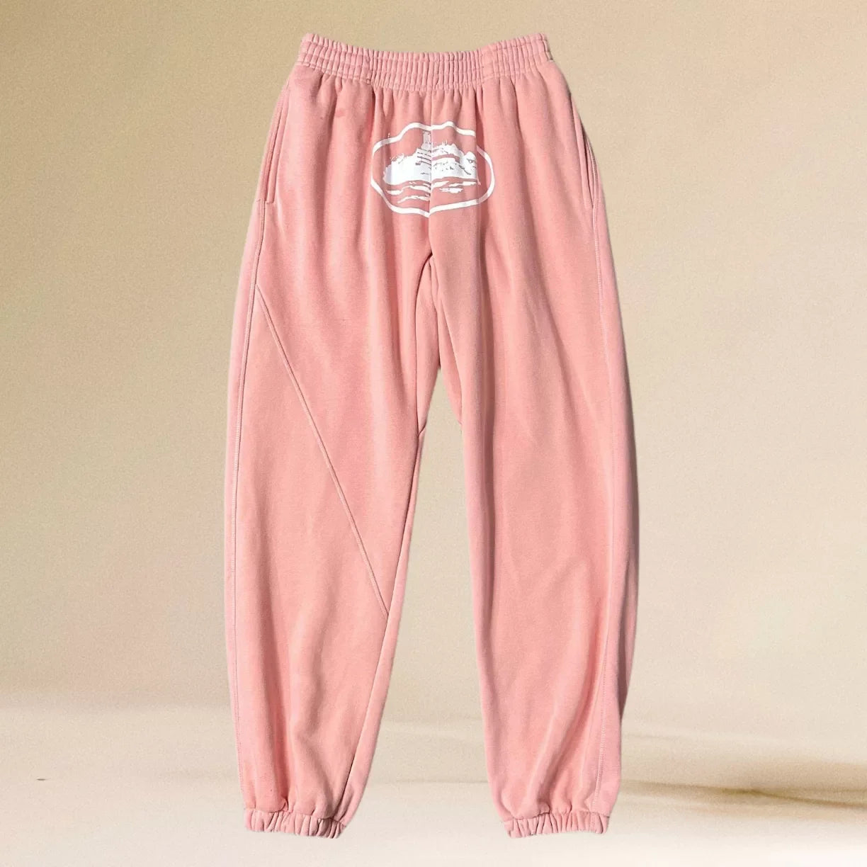 Corteiz Alcatraz Island Heavyweight Sweatpants pink