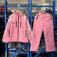 Corteiz Devil's Island Stormtrooper Waterproof Jacket Pink