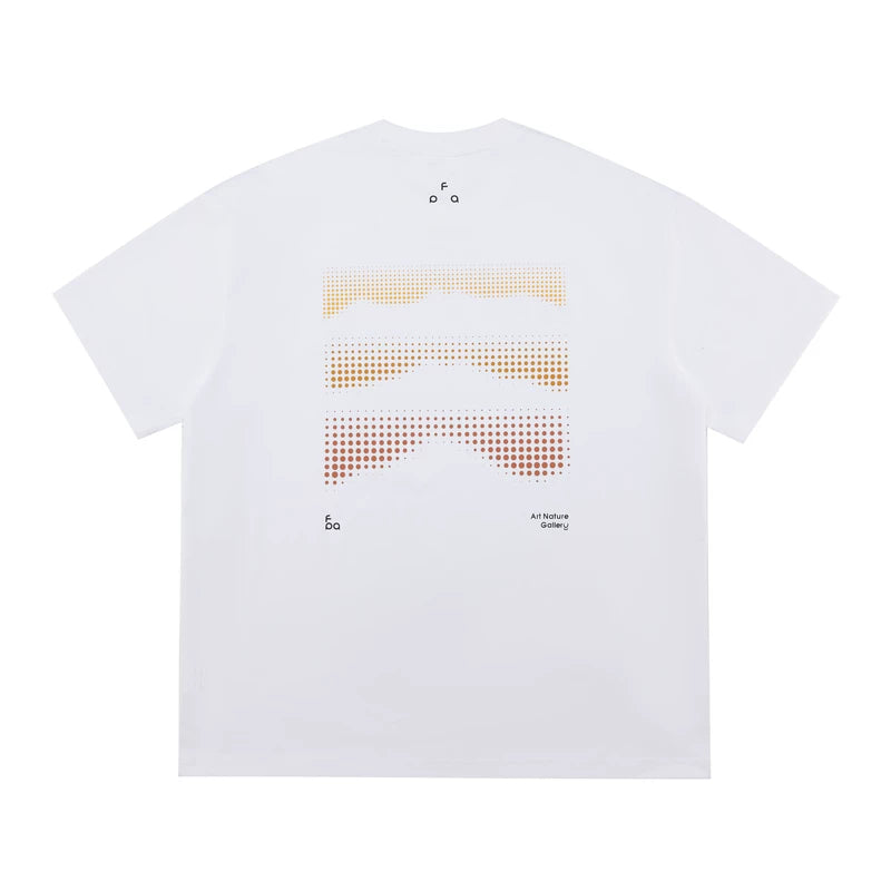FPA Cool Quick Drying 7A Antibacterial Sports Short Sleeve Summer Round Neck Couple Wave Dot Printed Outdoor Half Sleeve T-shirt for Men
