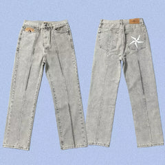Corteiz Heavyweight Denim Pants Grey