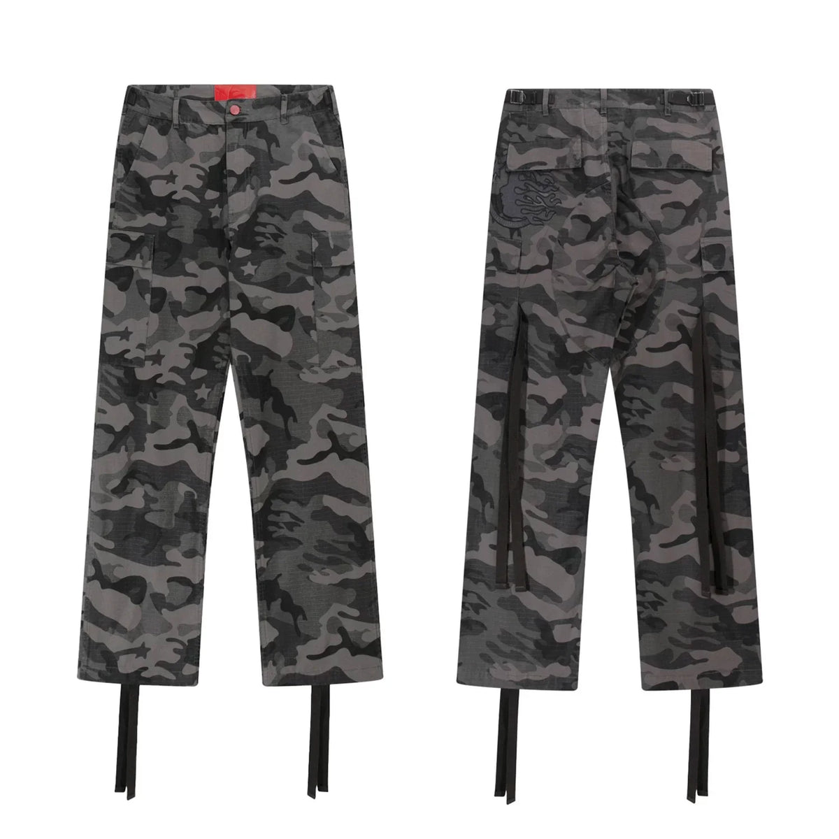 Hellstar Camo Cargo Pants with Straps brown
