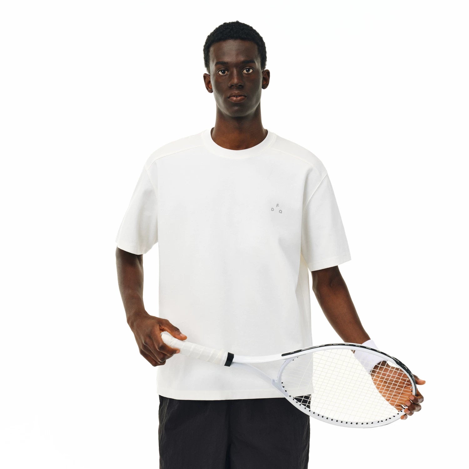 FPA quick drying, bacteriostatic, anti mite, short sleeve, China-Chic black and white couple outfit, round neck, simple and versatile, half sleeve t-shirt