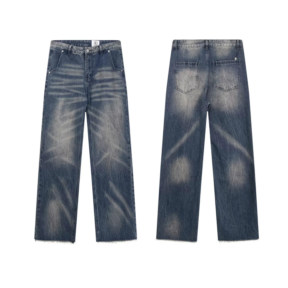 Hellstar Distressed Vintage Wash Denim Jeans