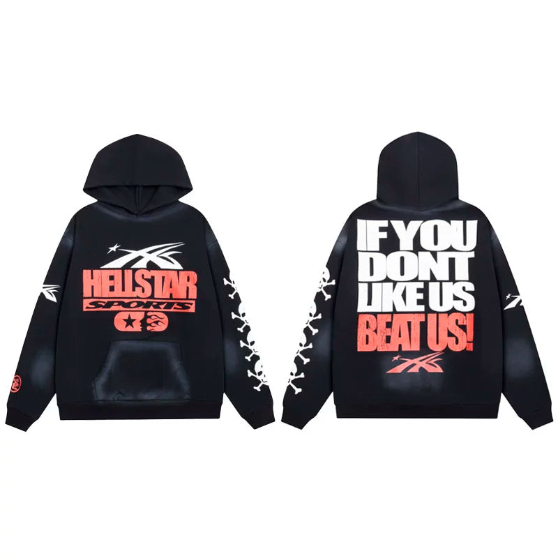 Hellstar Sports "If You Don't Like Us Beat Us" Hoodie black
