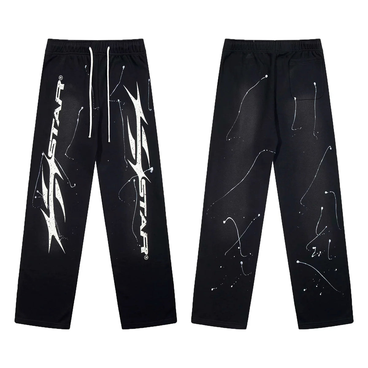 Hellstar Paint Splatter Star Sweatpants black
