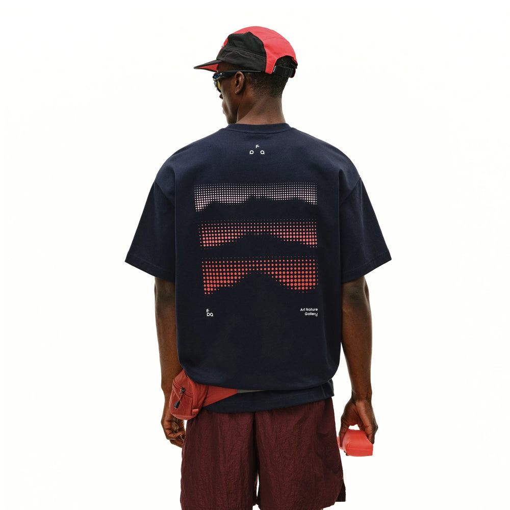 FPA Cool Quick Drying 7A Antibacterial Sports Short Sleeve Summer Round Neck Couple Wave Dot Printed Outdoor Half Sleeve T-shirt for Men