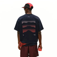 FPA Cool Quick Drying 7A Antibacterial Sports Short Sleeve Summer Round Neck Couple Wave Dot Printed Outdoor Half Sleeve T-shirt for Men