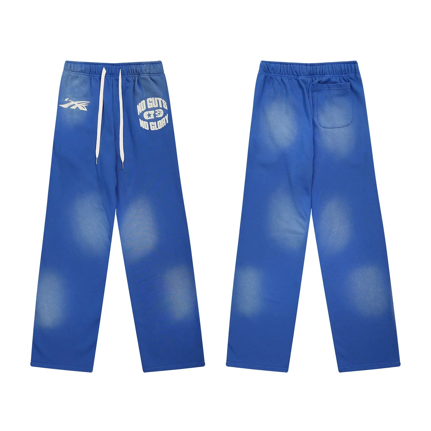 Hellstar "No Guts No Glory" Logo Drawstring Sweatpants blue