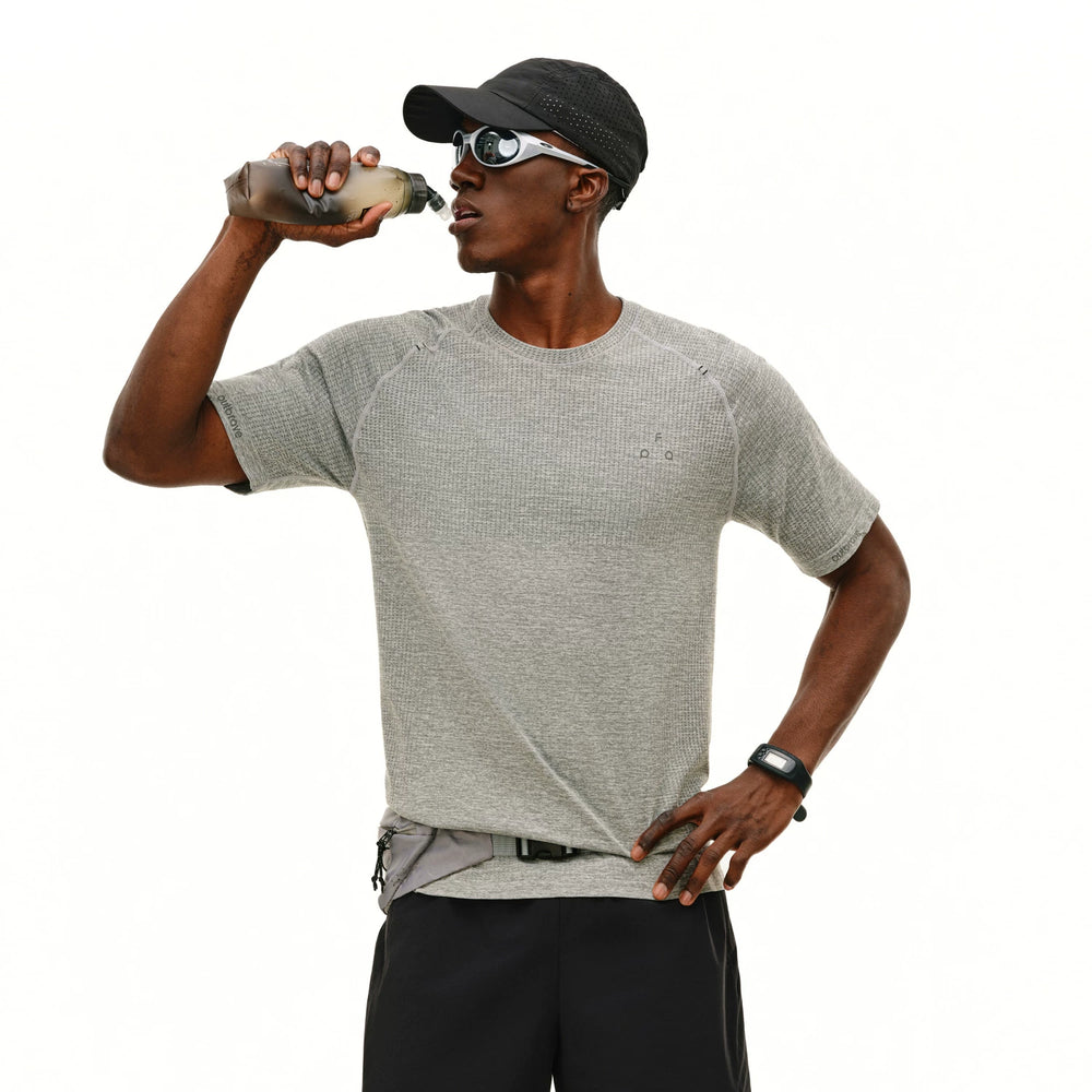 FPA Sports Integrated Knitted Short Sleeve Summer Outdoor Basic Design Sense Fitness Breathable Moisture Absorbing Quick Drying T-shirt for Men