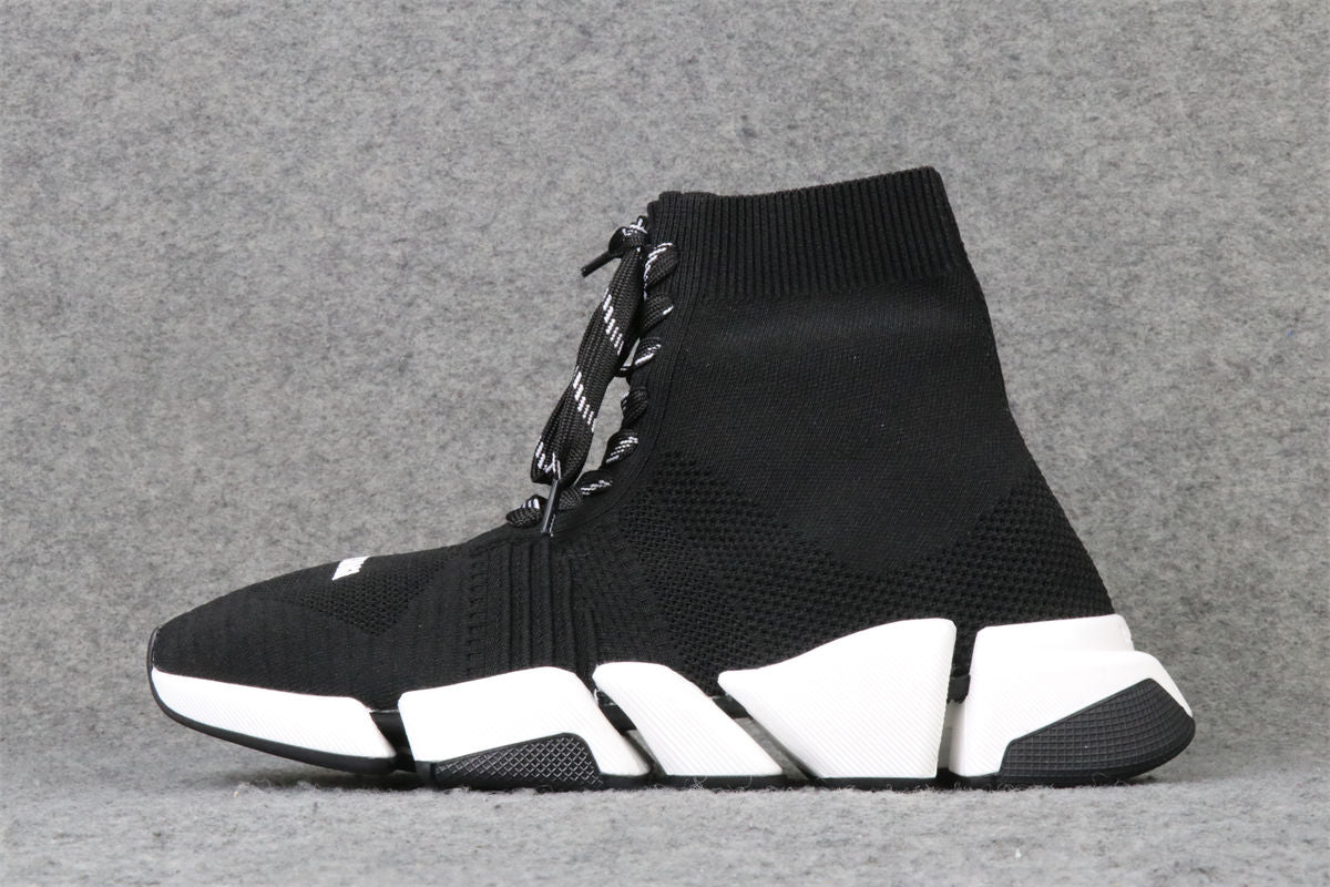 Balenciaga Speed 2.0 Lace-Up Sneaker 'Black White'