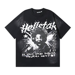 Hellstar Records Heaven Sounds Graphic Tee & Shorts Set