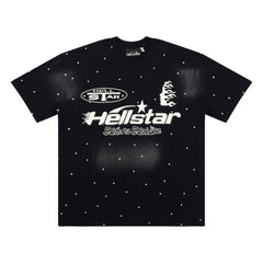 Hellstar Not Of This Earth Cartoon Black Tee