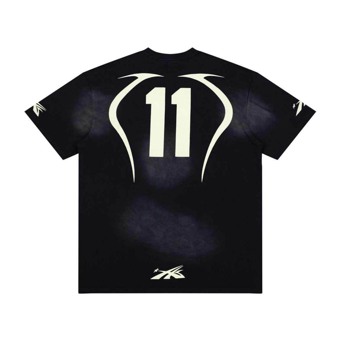 Hellstar Alien Outline Logo Vintage Washed Tee