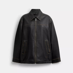 Coach Outlet Loved Oversized Leather Jacket