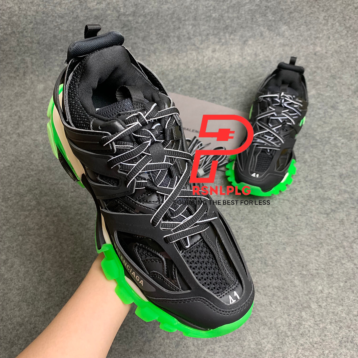 Balenciaga Track Trainer 'Black Glow'