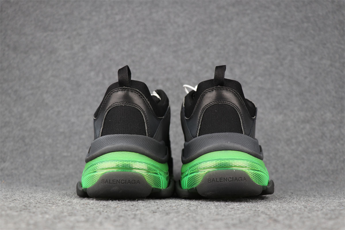 Balenciaga Wmns Triple S Clear Sole ‘Black Green'